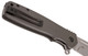 CRKT K252GXP Homefront Tactical Flipper - 3.56" 12C27 Bead Blast Bayonet Blade, Gray Aluminum Handles