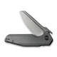 We Knife Company StarHawk Flipper Knife - 2.81" CPM-20CV Bead Blasted Sheepsfoot Blade, Gray Titanium Handles - WE21017-1