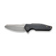 We Knife Company StarHawk Flipper Knife - 2.81" CPM-20CV Bead Blasted Sheepsfoot Blade, Black Titanium Handles - WE21017-3