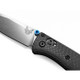 Benchmade Mini Bugout AXIS Folding Knife - 2.82" S90V Satin Plain Blade, Carbon Fiber Handles - 533-3