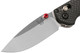 Benchmade Mini Freek Folding Knife - 3" S90V Satin Plain Blade, Carbon Fiber Handles, True Red Accents - 565-1