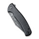 CIVIVI Knives Sinisys Flipper Knife - 3.7" Damascus Clip Point Blade, Twill Carbon Fiber/G10 and Stainless Steel Handles - C20039-DS1