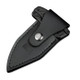 We Knife Company Typhoeus Adjustable Folding Push Dagger - 2.27" CPM-20CV Black Stonewashed Blade, Black Titanium Handles, Leather Sheath - WE21036B-1