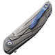 Viper Knives Orso 2 Flipper Knife - 3.43" LO-QPM 20-4 Stonewashed Black Blade, Carbon Fiber and Titanium Handles - V5998FC