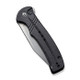 CIVIVI Knives Cogent Flipper Knife - 3.47" 14C28N Bead Blast Plain Blade, Coarse Black Micarta Handles - C20038D-7