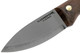 Condor Tool & Knife Mini Bushlore Fixed Knife - 3" 1075 Carbon Steel Satin Blade, Hardwood Handles, Leather Sheath - CTK232-3HC