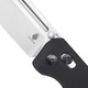 Kizer Escort Clutch Lock Folding Knife - 3.31" 20CV Stonewash Blade, Black Aluminum Handles