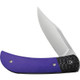 CIVIVI Knives C19010C-3 Appalachian Drifter II Front Flipper Knife - 2.96" Nitro-V Satin Clip Point Blade, Purple G10 Handles with Carbon Fiber Bolsters