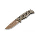 Benchmade 275FE-2 Shane Sibert Adamas Folding Knife - 3.78" CruWear Flat Dark Earth Plain Blade, OD Green G10 Handles, Ballistic Nylon Sheath