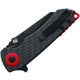 Kizer Cutlery Mini Critical Flipper Knife - 3" CPM-3V Black Reverse Tanto Blade, Twill Carbon Fiber Handles - V3508A1