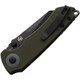 Kizer Cutlery Mini Critical Flipper Knife - 3" CPM-3V Black Reverse Tanto Blade, Green G10 Handles - V3508A3