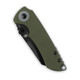 Kizer Cutlery Mini Critical Flipper Knife - 3" CPM-3V Black Reverse Tanto Blade, Green G10 Handles - V3508A3