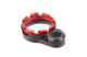 Fortis Lightweight Enhanced AR15 End Plate - K1 System (Tapered) Castle Nut, Red Finish