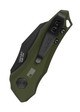 Kershaw Launch 10 AUTO Folding Knife - 1.9" CPM-154 Hawkbill Black Blade, Olive Green Anodized Handles - 7350OLBLK