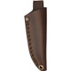 Brisa EnZo Necker 70 Fixed Blade Knife - 2.75" Sandvik 12C27 Full Flat Grind Blade, Olive Wood Handles, Leather Sheath - BRI9813