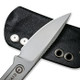 CIVIVI Knives Circulus EDC Fixed Blade Knife - 1.96" 10Cr15CoMoV Stonewashed Blade and Skeletonized Handle, Kydex Sheath - C22012-2