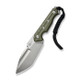CIVIVI Knives Maxwell Fixed Blade Knife - 4.74" D2 Stonewashed Spear Point Tanto, OD Green G10 Handles, Kydex Sheath - C21040-2