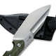 CIVIVI Knives Maxwell Fixed Blade Knife - 4.74" D2 Stonewashed Spear Point Tanto, OD Green G10 Handles, Kydex Sheath - C21040-2