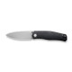 CIVIVI Knives Sokoke Front Flipper Knife - 3.35" 14C28N Bead Blasted Drop Point Blade, Black G10 Handles - C22007-1