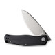 CIVIVI Knives Sokoke Front Flipper Knife - 3.35" 14C28N Bead Blasted Drop Point Blade, Black G10 Handles - C22007-1
