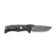 Benchmade 273GY-1 Shane Sibert Mini Adamas Folding Knife - 3.25" CruWear Tungsten Gray Plain Blade, Black G10 Handles