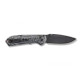 Benchmade Freek Folding Knife - 3.6" Black Cerakoted CPM-M4 Plain Blade, Black/Gray G10 Handles - 560BK-1