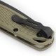 Benchmade Bugout AXIS Folding Knife - 3.24" S30V Smoked Gray Plain Blade, Ranger Green Grivory Handles - 535GRY-1