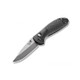 Benchmade Mini Griptilian AXIS Lock Folding Knife - 2.91" S30V Satin Drop Point Plain Blade, Black Noryl GTX Handles - 556-S30V