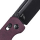 Kizer Cutlery Escort Folding Knife - 3.31" 154CM Black Drop Point Blade, Burgundy Richlite Handles, Clutch Lock - KIV4481C1