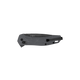 Kershaw 2042 Covalent DuraLock KVT Flipper Knife - 3.2" D2 BlackWashed Drop Blade, Gray Glass-Reinforced Nylon Handles, Reversible Bayonet Clip