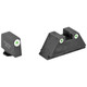 AmeriGlo Suppressor Tritium Night Sights Set for Glock Compatible - Green/White - GL-329