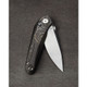 Bestech Knives Mothus Bar Lock Folding Knife - 3.5" Bohler M390 Drop Point Blade, Bronze Swirl 3D Machined Titanium Handles