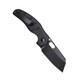 Kizer Knives Mini Sheepdog Button Lock Folding Knife - 2.61" 154CM Black Sheepsfoot Blade, Black Anodized Aluminum Handles