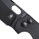 Kizer Knives Mini Sheepdog Button Lock Folding Knife - 2.61" 154CM Black Sheepsfoot Blade, Black Anodized Aluminum Handles