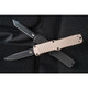 HK Knives Hadron OTF AUTO Knife - 3.375" 154CM Black Combo Tanto Blade, Black Aluminum Handles