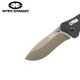 WithArmour Eagle Claw EDC Axis Lock Folding Knife - 3.4" 440C Gray Recurve Blade, Black G10 Handles, Paracord Lanyard