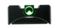 Meprolight USA 631303108 Mepro FT Bullseye Rear Sight Fixed Tritium/Fiber Optic Green Black Frame for Remington R1