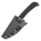 Hogue Extrak Fixed Blade Knife - 3.3" CPM-M4 Black Cerakote Clip Point, Black G10 Handles, Kydex Sheath - 35869