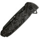Buck 843 Sprint Ops Flipper Knife - 3.125" CPM-S45VN Black Reverse Tanto, Marbled Carbon Fiber Handles - 13439