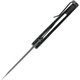 Buck 843 Sprint Ops Flipper Knife - 3.125" S30V Black Reverse Tanto, Black Canvas Micarta Handles - 13438