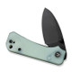 CIVIVI Knives C19068S-8 Ben Petersen Baby Banter Folding Knife - 2.34" Nitro-V Black Stonewashed Blade, Natural (Jade) G10 Handles