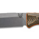 Benchmade Hunt Saddle Mountain Skinner Fixed Blade Knife - 4.2" S90V Drop Point, Richlite/Orange G10 Handles, Orange/Black Kydex Sheath - 15002-1