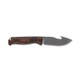 Benchmade Hunt Saddle Mountain Skinner Fixed Blade Knife 4.2" S30V Drop Point with Guthook, Stabilized Wood Handles, Leather Sheath - 15004