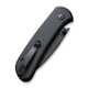 CIVIVI Knives Qubit Folding Knife - 2.98" 14C28N Black Stonewashed Drop Point Blade, Black Aluminum Handles - C22030E-1