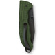 Victorinox Swiss Army Evoke Folding Knife - 3.875" Black Clip Point Blade, Olive Green Alox Handles with Clip - 0.9425.DS24