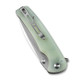 Sencut Knives Sachse Flipper Knife - 3.47" Satin Drop Point Blade, Natural Jade G10 Handles - S21007-4