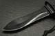 AITOR Jungle King II Fixed Blade - 5.31" Black Blade, Survival Handle w/ Storage, Molded Polyamide Sheath Plus Survival Kit