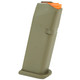 Glock OEM Glock 19 OD Green Magazine - 15 Rounds, Fits GLOCK 19, Cardboard Style Packaging, Orange Follower, OD Green