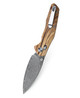 Bestech Knives Bestechman Ronan Folding Knife - 3.26" Damascus Spear Point Blade, Olive Wood Handles - BMK02M