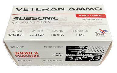 Hyperion Munitions HMBX-300BLK-220-50 Veteran Ammo 300 Blackout 220 gr ...